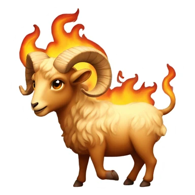 Aries fire  sticker