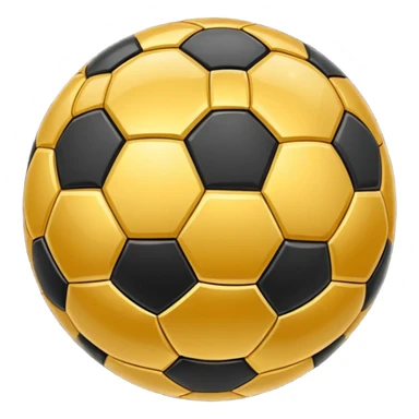 Golden soccer ball sticker