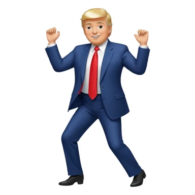 Donald Trump bailando  sticker