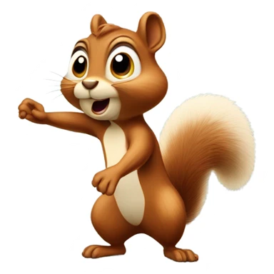 Squirrel in disbelief  sticker