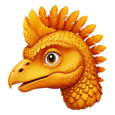 Dinosaur head on chicken body  sticker