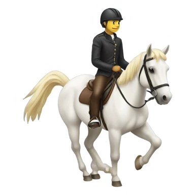 Horse with a rider sticker