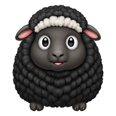 Ovejits negra sticker