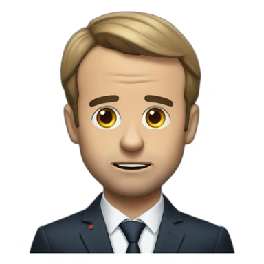 macron afraid of computer sticker