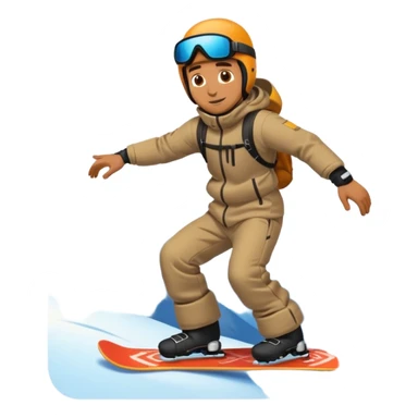 man snowboarding in mountains sticker