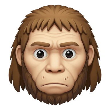 sad neanderthal sticker