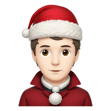  sherlock holmes BBC with a xmas hat sticker
