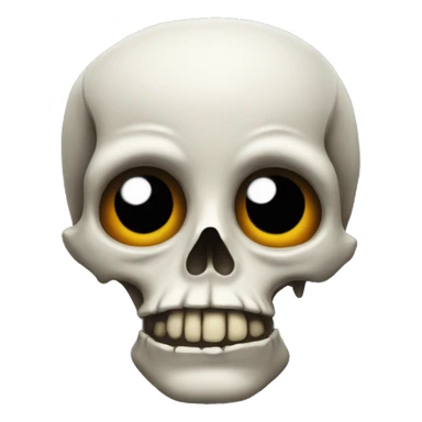 Skullface doubtful sticker