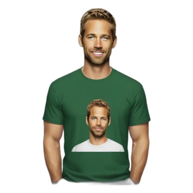 actor paul walker with a t-shirt on sticker