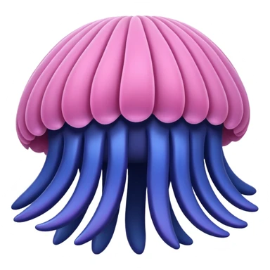 sea anemone blue pink sticker