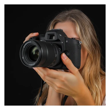 Realistic Samsung S25 Ultra, rear view only, prominent camera details sticker