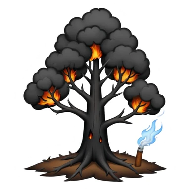 Burnt Trees sticker