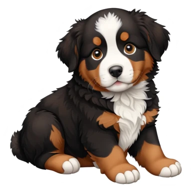Bernese mountain dog puppy  sticker