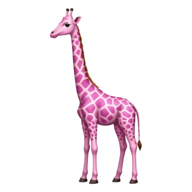 Pink giraffe  sticker