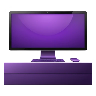 3 dark purple wide screen monitors sticker