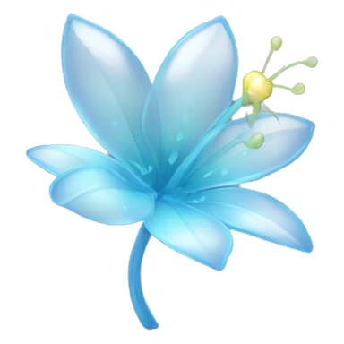 glass fairy flower sticker
