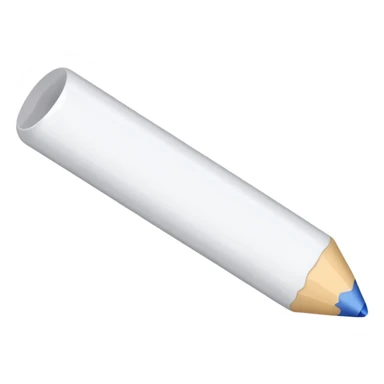 white color crayon sticker