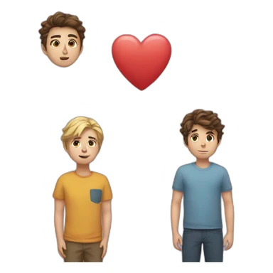 Heartstopper Nick and Charlie sticker