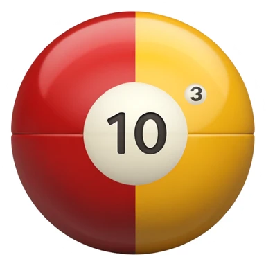 2 numbered billiard ball  sticker