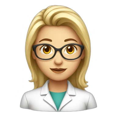 scientist genetics female sticker