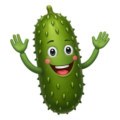 Dancing pickle sticker