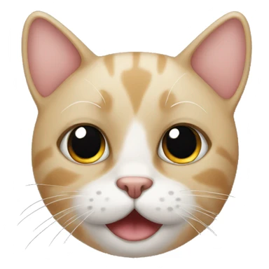 Cat with dark eye circles sticker