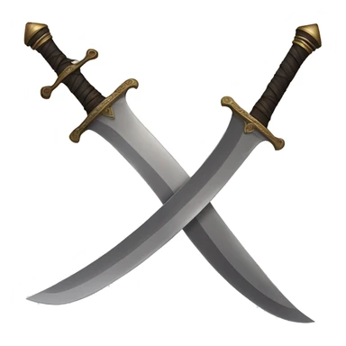 Curvy Sword with double blade at the end ( zulfikar Sword ) sticker