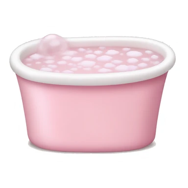 Pale pink Bubble bath sticker