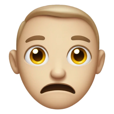 face with twitching eye sticker