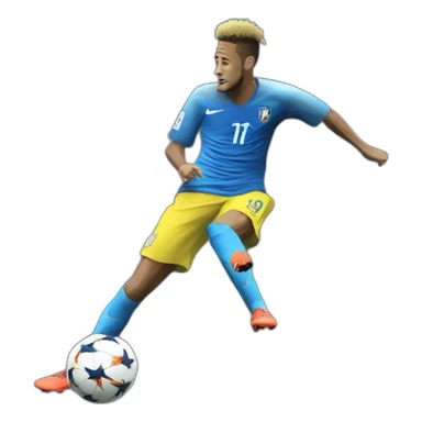 neymar making a goal sticker