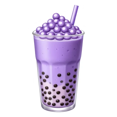 lavender milk tea boba sticker
