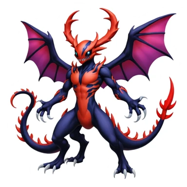Venom-Stitch-Yveltal-Lunala-Fakémon-hybrid-creature (full body)  sticker