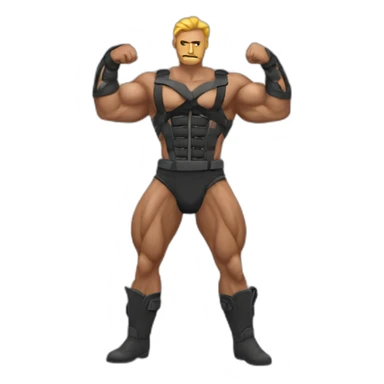 Muscle harness gemini sticker