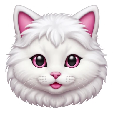 kitty  with big lips more big mroe more more big  sticker