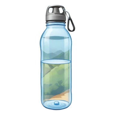Water bottle for hiking sticker