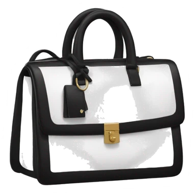 Black and white YSL bag  sticker