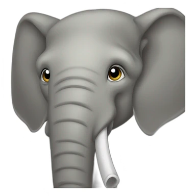Elephant head with 4 tusks sticker