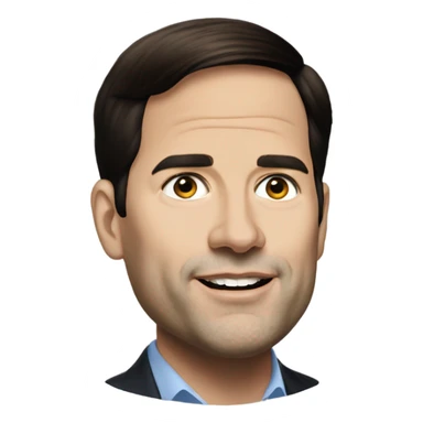 super realistic American politician Marco Rubio sticker