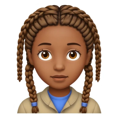 👦🏽 punle trenzas cortas  sticker