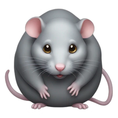 Extremely Obese rat sticker