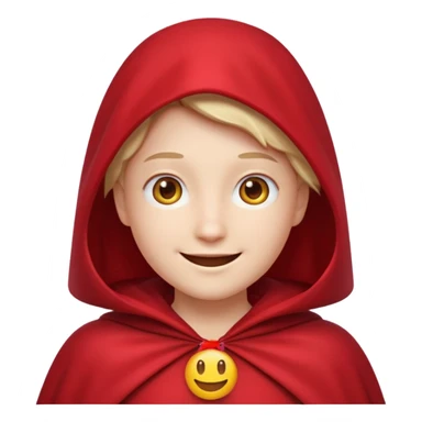 Emoji Face Cape Red sticker
