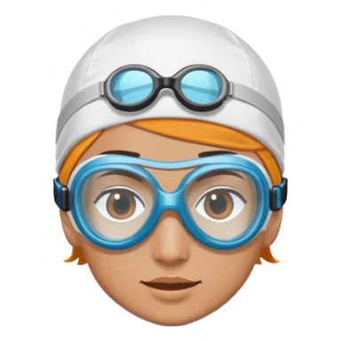 person swimming freestyle in pool sticker