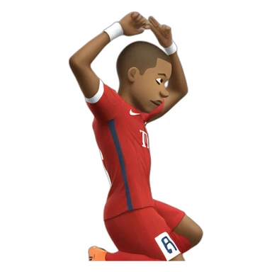 Mbappe fait un dab sticker