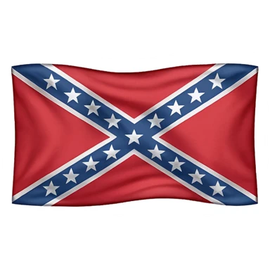  confederate flag emoji that has 13 stars sticker