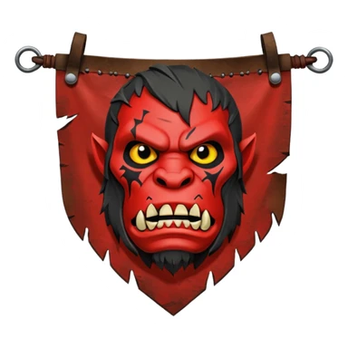 orc war banner sticker