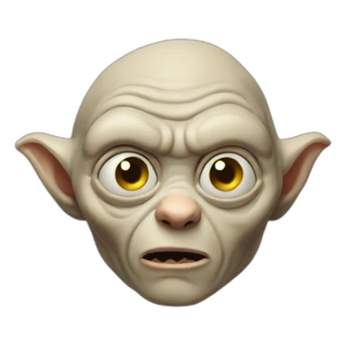 bored gollum sticker