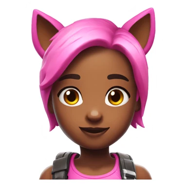 Cute pink fortnite skin sticker