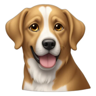 Chien sur dauphin sticker