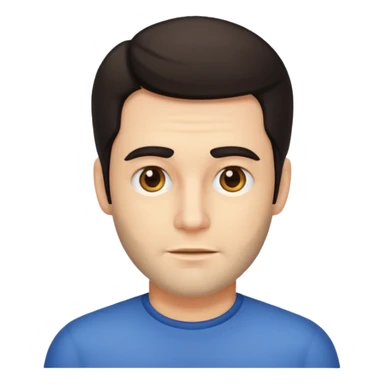 a man with sideburns sticker