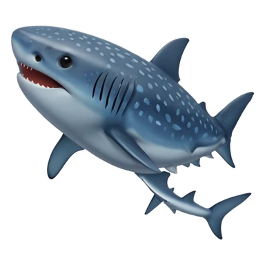 Whale shark no teeth sticker